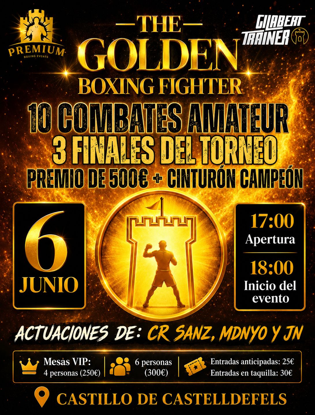 Flyer velada 6 de Junio 2025 - Gilabert Trainer